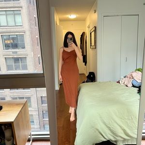 Zara brown dress